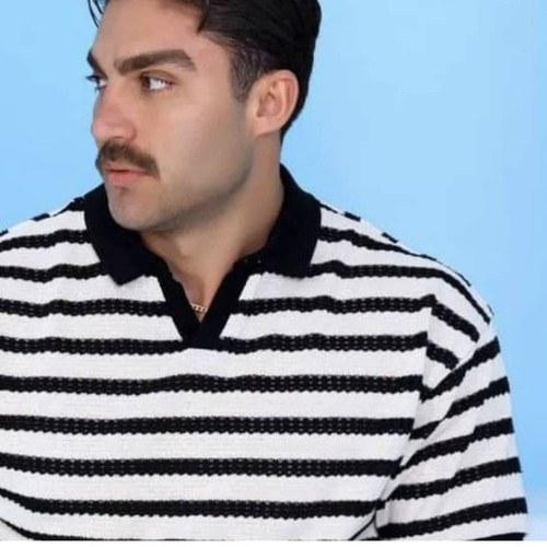 تیشرت مردانه راه راه افقی پارچه گردباف با کیفیت و خنک