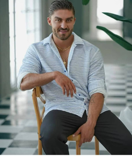 پیراهن مردانه پاییزه گردباف ضخیم ترک با کیفیت