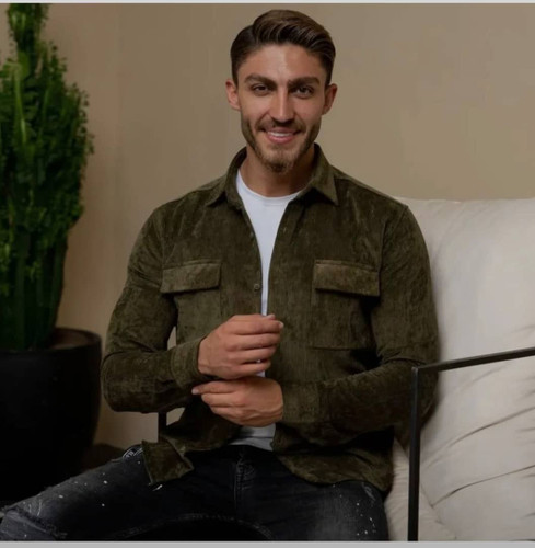 پیراهن مردانه پاییزه مخمل ترک کیفیت بالا