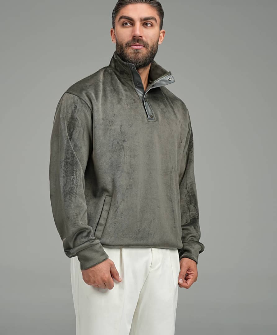 دورس مردانه مخمل نیم دکمه فیلتو چرم پارچه ترک